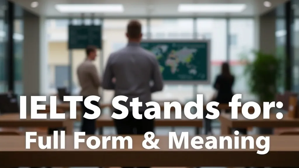 IELTS Stands For: Full Form & Meaning - Professional Swiss-style featured image | Truescho.com