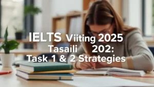 IELTS Writing 2025: Task 1 & 2 Strategies - Professional Swiss-style featured image | Truescho.com