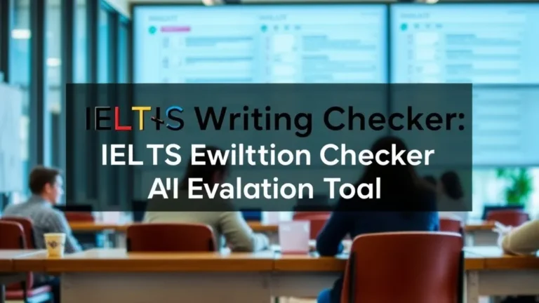 IELTS Writing Checker: AI Evaluation Tool - Professional Swiss-style featured image | Truescho.com