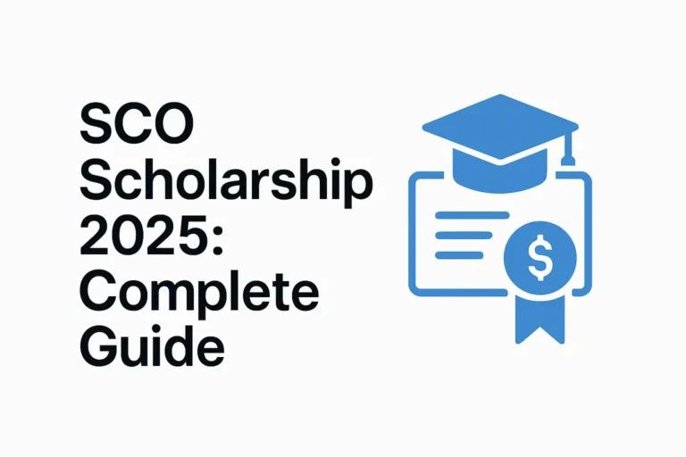 SCO Scholarship 2025: Complete Guide - Professional Swiss-style featured image | Truescho.com