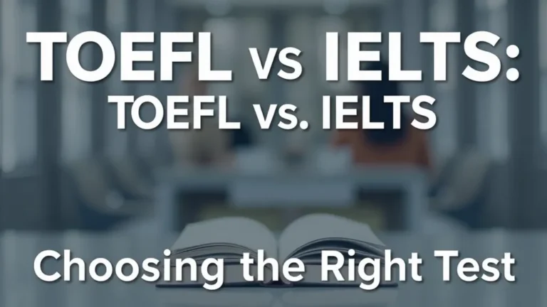 TOEFL vs IELTS: Choosing the Right Test - Professional Swiss-style featured image | Truescho.com