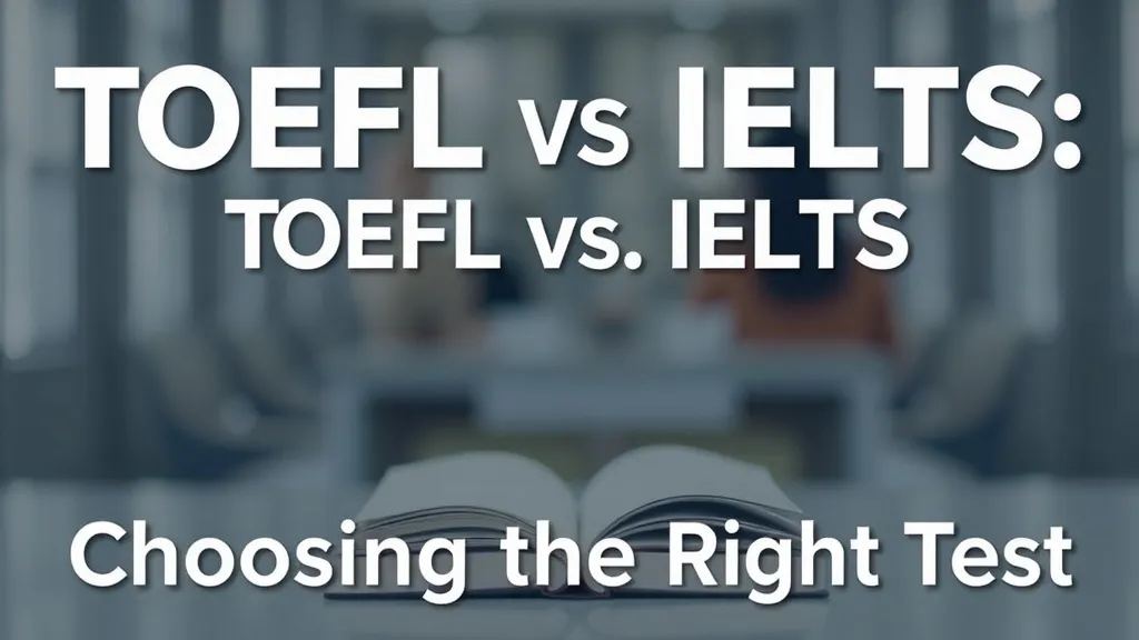 TOEFL vs IELTS: Choosing the Right Test - Professional Swiss-style featured image | Truescho.com