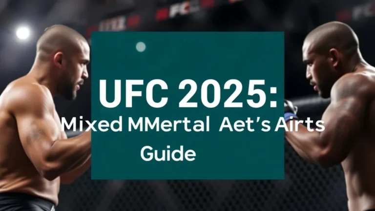 UFC 2025: UAE Mixed Martial Arts Guide - Professional Swiss-style featured image | Truescho.com
