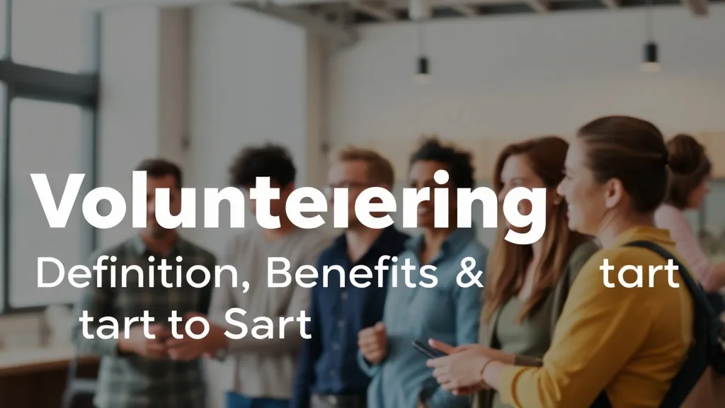 Volunteering: Definition, Benefits & How to Start - Professional Swiss-style featured image | Truescho.com