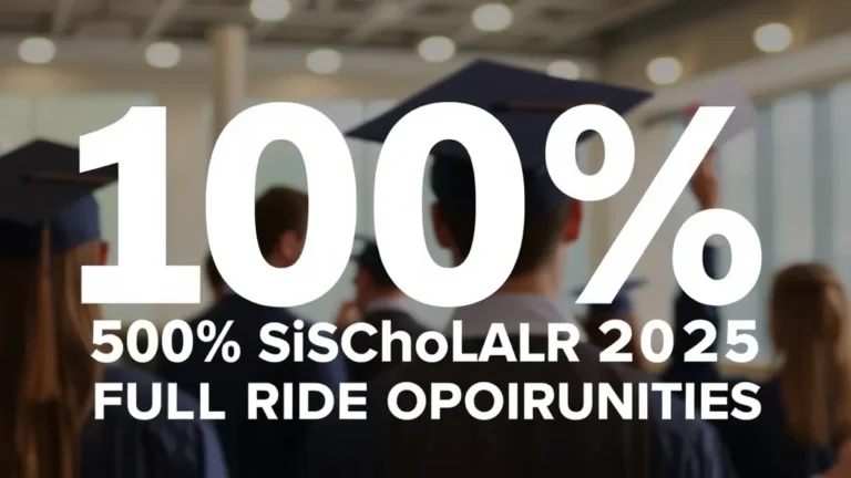 100% Scholarship 2025: Full Ride Opportunities - Professional Swiss-style featured image | Truescho.com