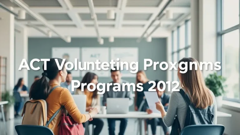 ACT Volunteering Programs 2025 - Professional Swiss-style featured image | Truescho.com
