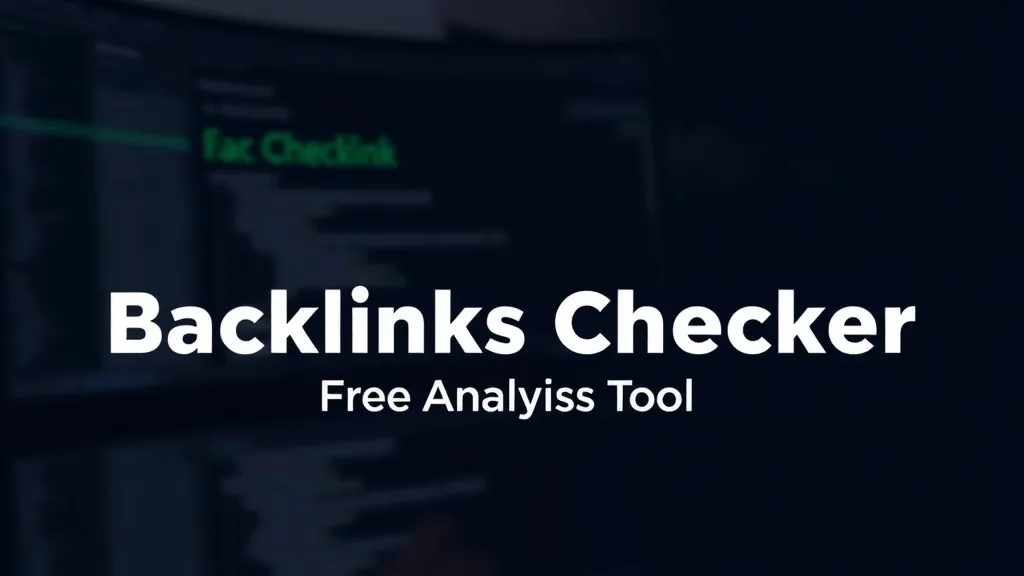 Backlinks Checker 2025: Free Analysis Tool - Professional Swiss-style featured image | Truescho.com