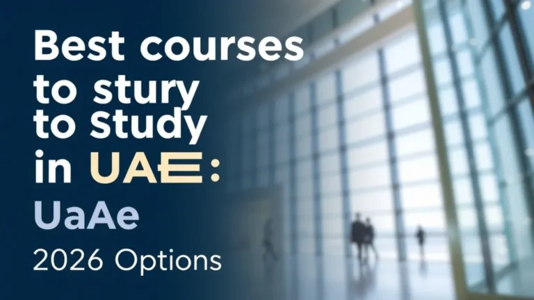Best Courses to Study in UAE: 2026 Options - Professional Swiss-style featured image | Truescho.com