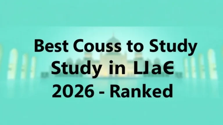 Best Courses to Study in UAE 2026 Ranked - Professional Swiss-style featured image | Truescho.com