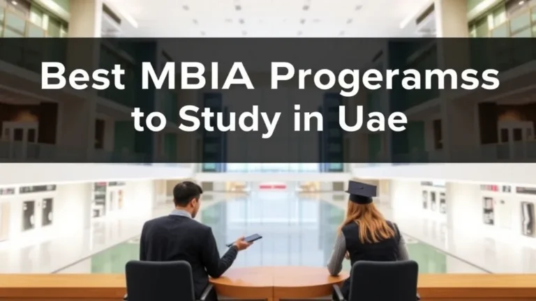 Best MBA Programs to Study in UAE 2026 - Professional Swiss-style featured image | Truescho.com