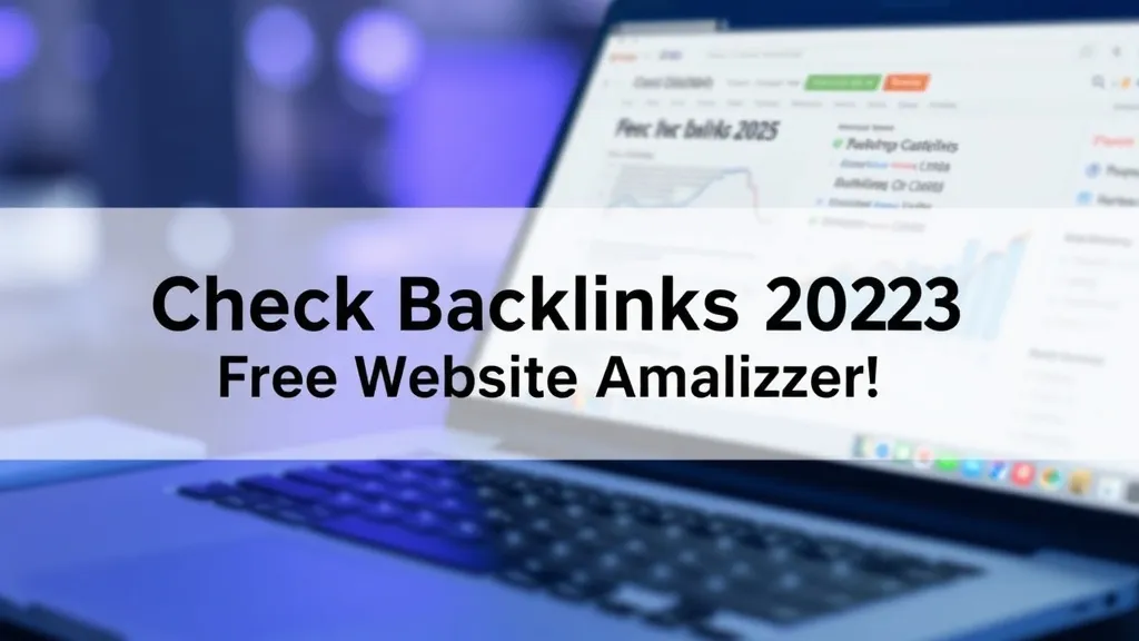 Check Backlinks 2025: Free Website Analyzer - Professional Swiss-style featured image | Truescho.com
