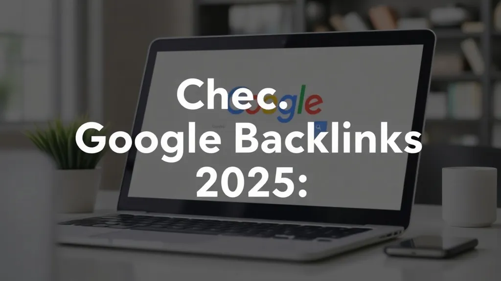 Check Google Backlinks 2025: Method - Professional Swiss-style featured image | Truescho.com