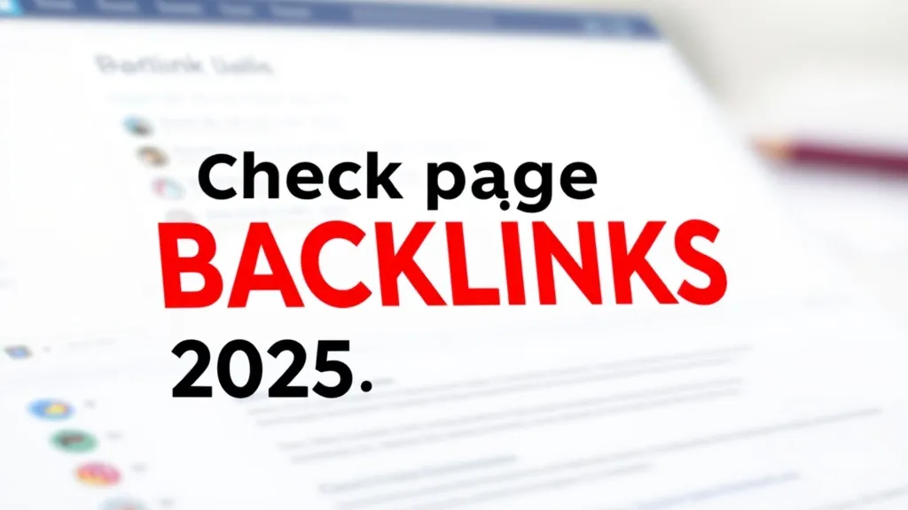 Check Page Backlinks 2025: Tool - Professional Swiss-style featured image | Truescho.com