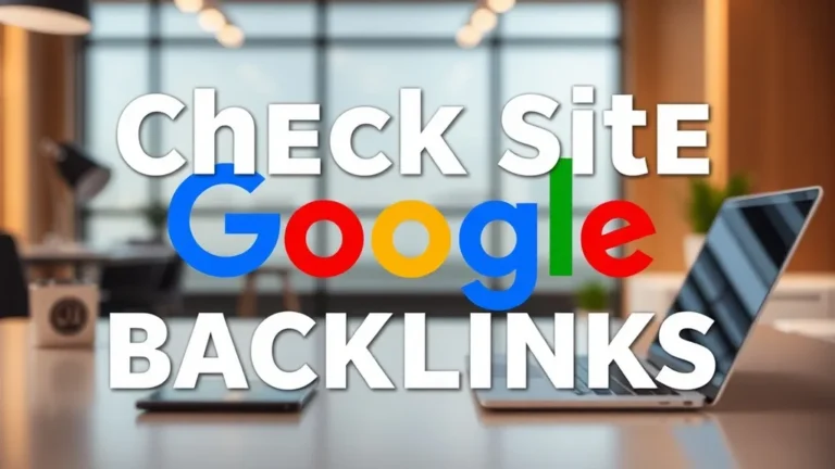 Check Site Google Backlinks 2025 - Professional Swiss-style featured image | Truescho.com
