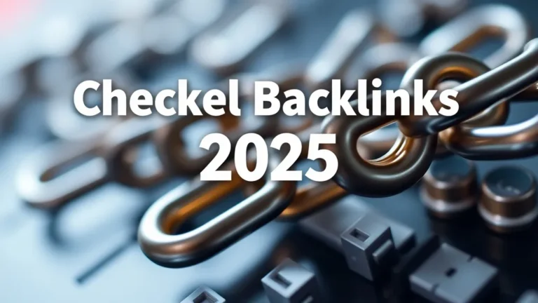 Checker Backlinks 2025: Analysis Tool - Professional Swiss-style featured image | Truescho.com