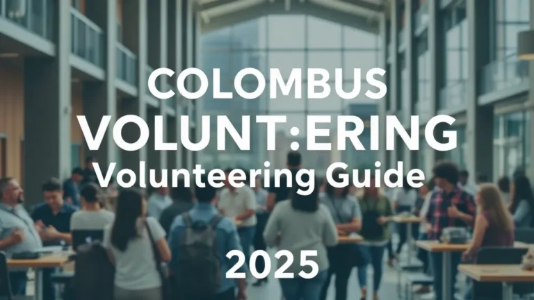 Columbus Volunteering Guide 2025 - Professional Swiss-style featured image | Truescho.com