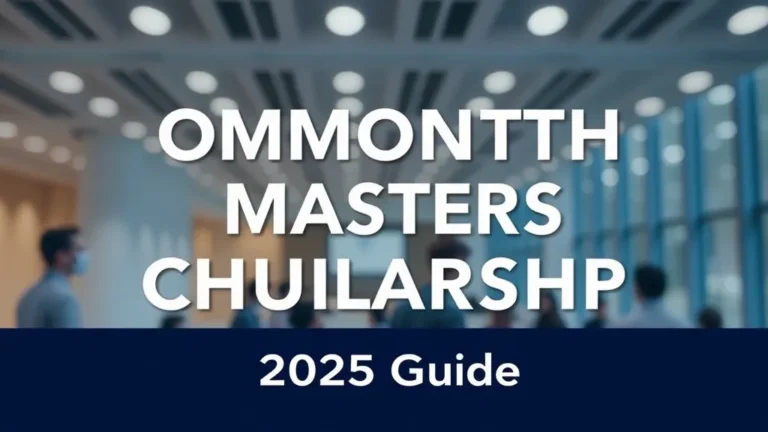 Commonwealth Masters Scholarship 2025 Guide - Professional Swiss-style featured image | Truescho.com