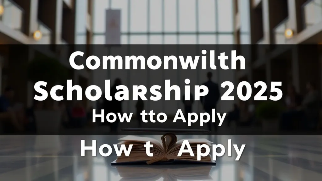 Commonwealth Scholarship 2025: How to Apply - Professional Swiss-style featured image | Truescho.com
