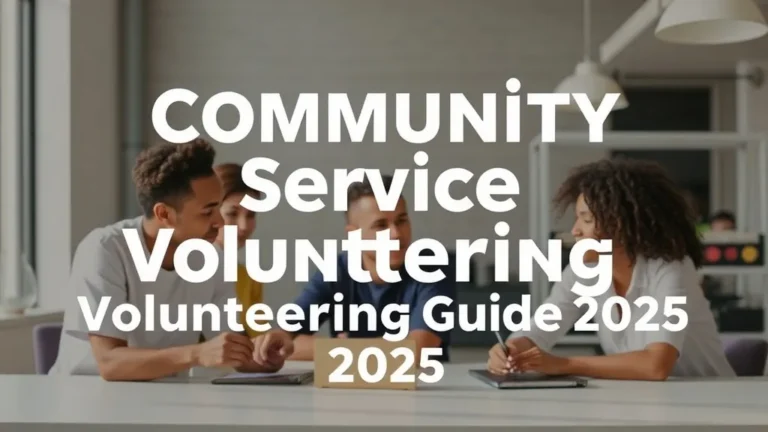 Community Service Volunteering Guide 2025 - Professional Swiss-style featured image | Truescho.com
