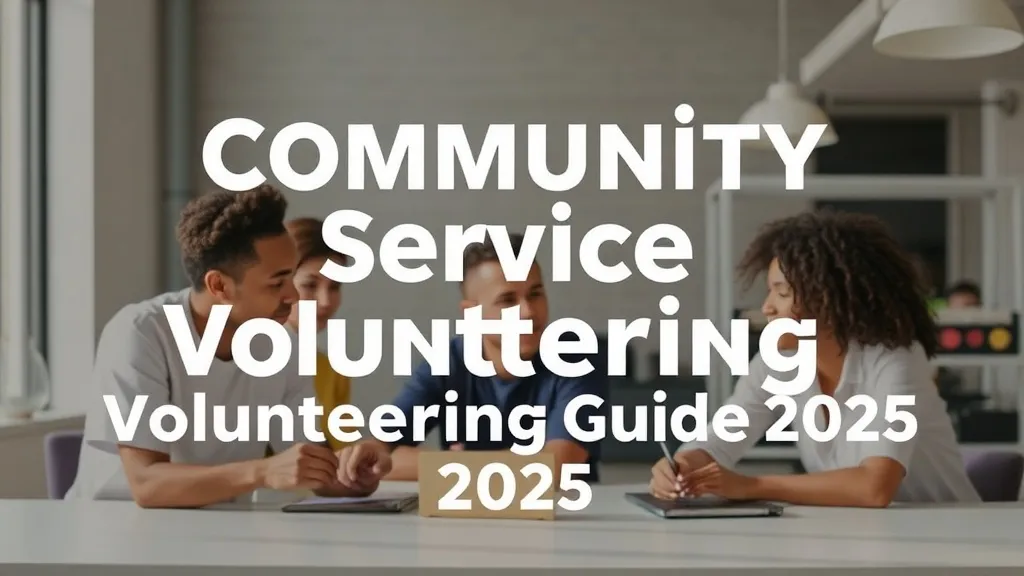 Community Service Volunteering Guide 2025 - Professional Swiss-style featured image | Truescho.com