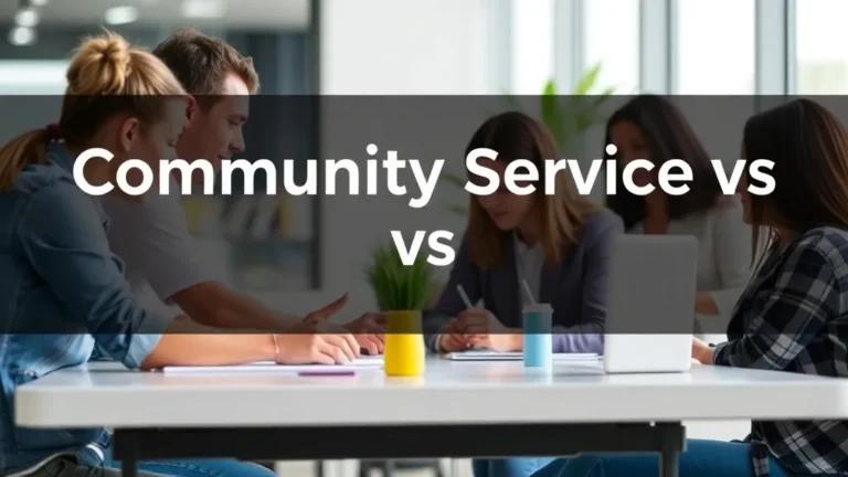 Community Service vs Volunteering 2025 - Professional Swiss-style featured image | Truescho.com