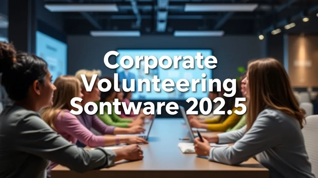Corporate Volunteering Software 2025 - Professional Swiss-style featured image | Truescho.com