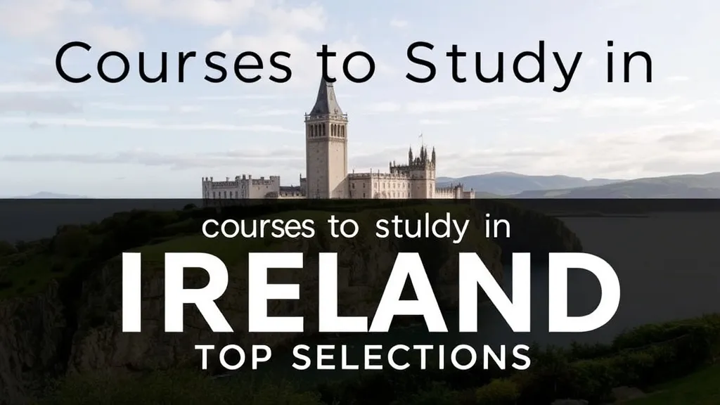 Courses to Study in Ireland: Top Selections - Professional Swiss-style featured image | Truescho.com