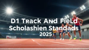 D1 Track and Field Scholarship Standards 2025 - Professional Swiss-style featured image | Truescho.com
