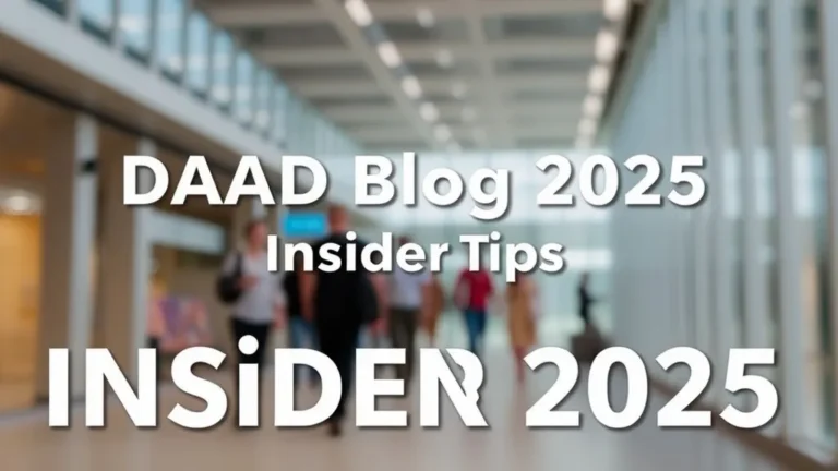 DAAD Blog 2025: Insider Tips - Professional Swiss-style featured image | Truescho.com