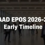 DAAD EPOS 2026–27: Early Timeline - Professional Swiss-style featured image | Truescho.com