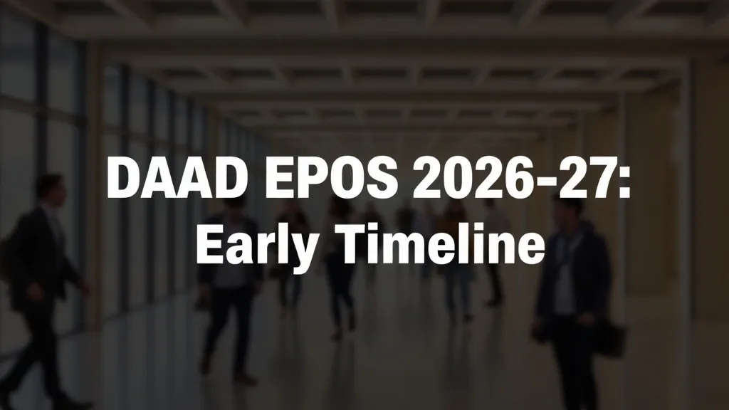 DAAD EPOS 2026–27: Early Timeline - Professional Swiss-style featured image | Truescho.com