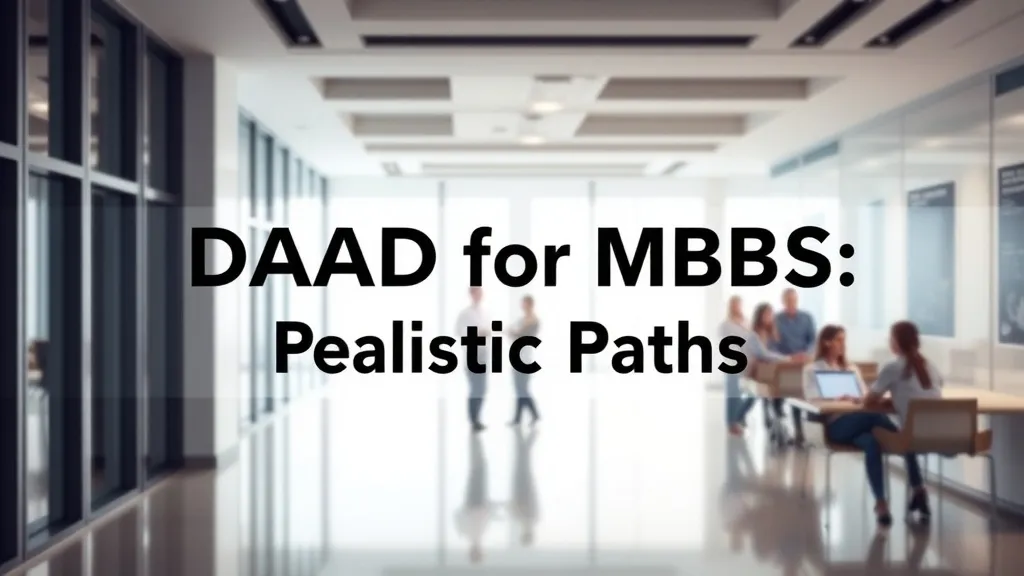 DAAD for MBBS: Realistic Paths - Professional Swiss-style featured image | Truescho.com