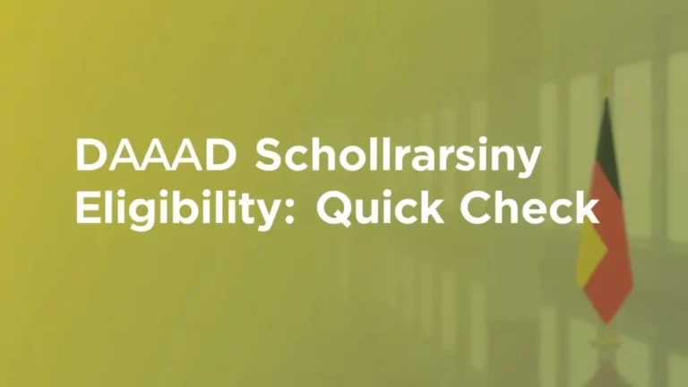 DAAD Germany Eligibility: Quick Check - Professional Swiss-style featured image | Truescho.com