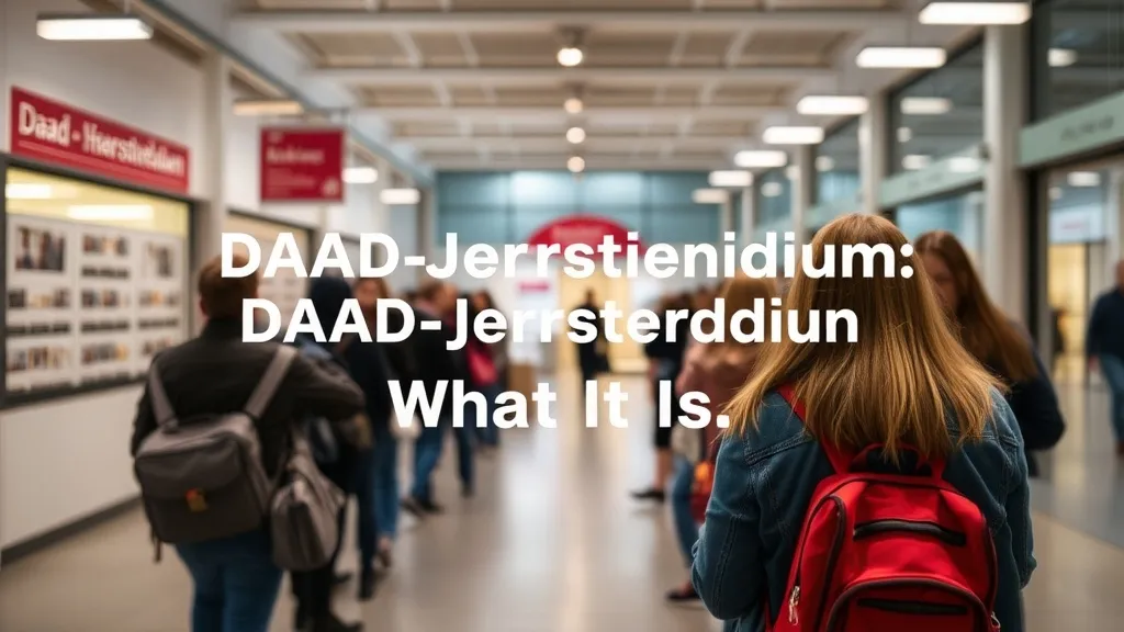 DAAD-Jahresstipendium: What It Is - Professional Swiss-style featured image | Truescho.com