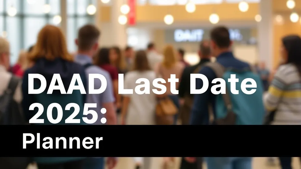 DAAD Last Date 2025: Planner - Professional Swiss-style featured image | Truescho.com
