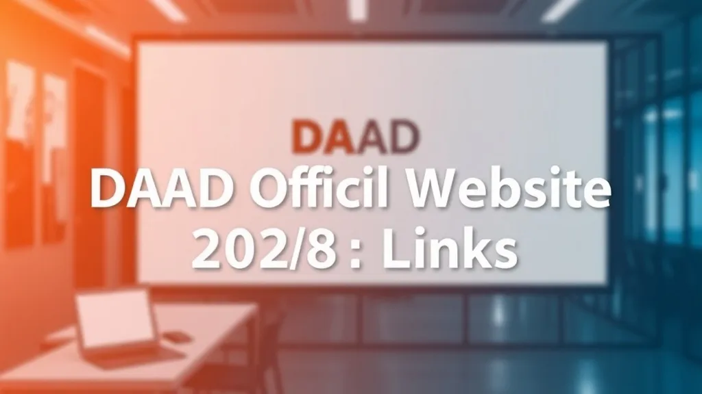 DAAD Official Website 2025: Links - Professional Swiss-style featured image | Truescho.com
