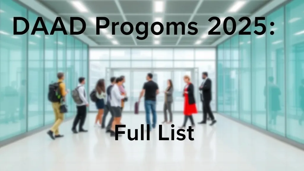 DAAD Programs 2025: Full List - Professional Swiss-style featured image | Truescho.com