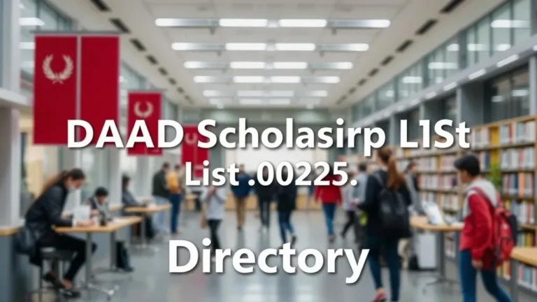 DAAD Scholarship List 2025: Directory - Professional Swiss-style featured image | Truescho.com