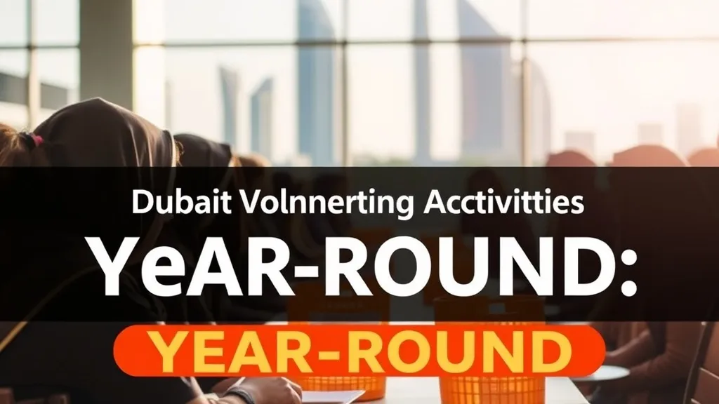Dubai Volunteering Activities: Year-Round - Professional Swiss-style featured image | Truescho.com