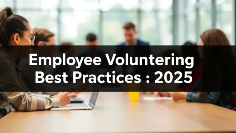 Employee Volunteering Best Practices 2025 - Professional Swiss-style featured image | Truescho.com