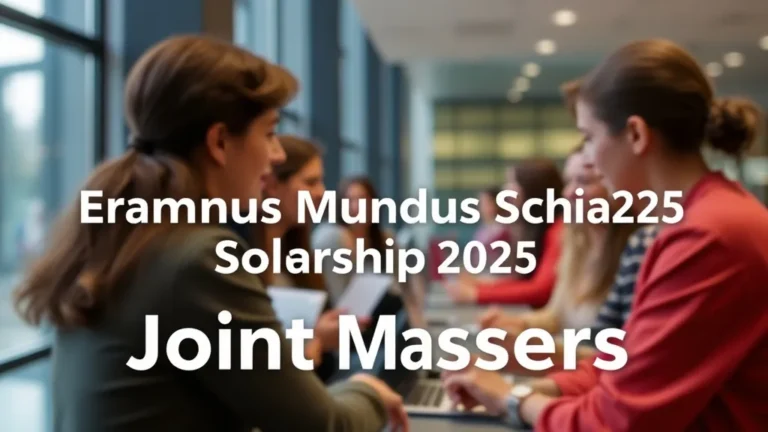 Erasmus Mundus Scholarship 2025: Joint Masters - Professional Swiss-style featured image | Truescho.com