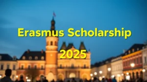 Erasmus Scholarship 2025: Study in Europe Guide - Professional Swiss-style featured image | Truescho.com