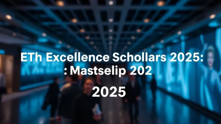ETH Excellence Scholarship 2025: Master's Guide - Professional Swiss-style featured image | Truescho.com