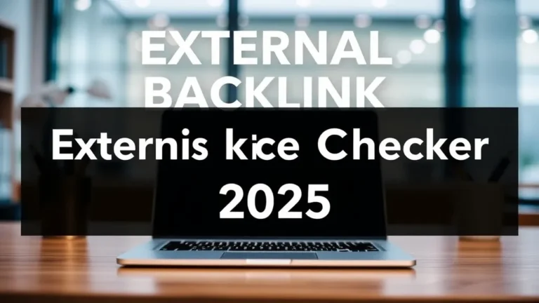 External Backlinks Checker 2025: Tool - Professional Swiss-style featured image | Truescho.com