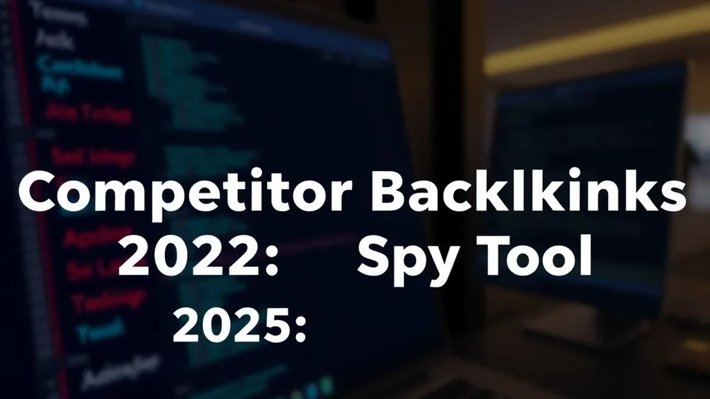 Find Competitor Backlinks 2025: Spy Tool - Professional Swiss-style featured image | Truescho.com