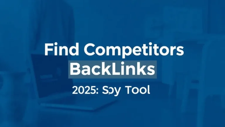 Find Competitors Backlinks 2025: Spy Tool - Professional Swiss-style featured image | Truescho.com