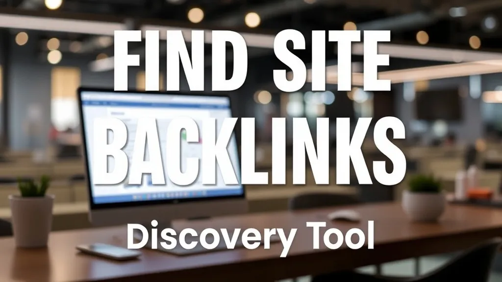 Find Site Backlinks 2025: Discovery Tool - Professional Swiss-style featured image | Truescho.com