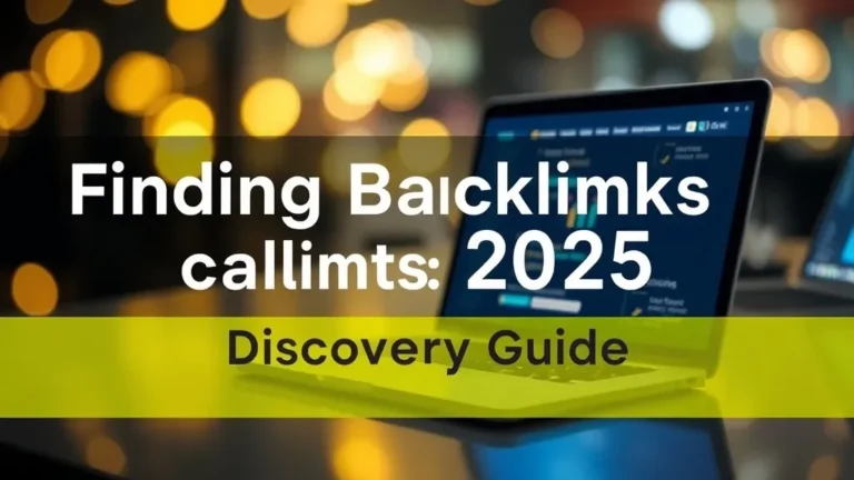 Finding Backlinks 2025: Discovery Guide - Professional Swiss-style featured image | Truescho.com