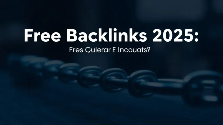 Free Backlinks 2025: No-Cost Link Building - Professional Swiss-style featured image | Truescho.com