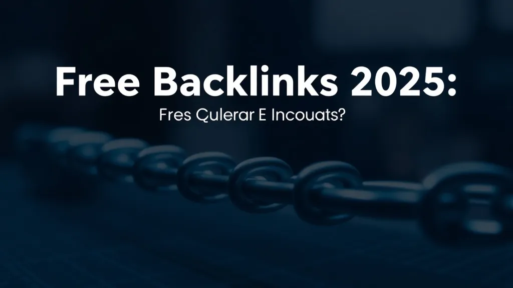 Free Backlinks 2025: No-Cost Link Building - Professional Swiss-style featured image | Truescho.com